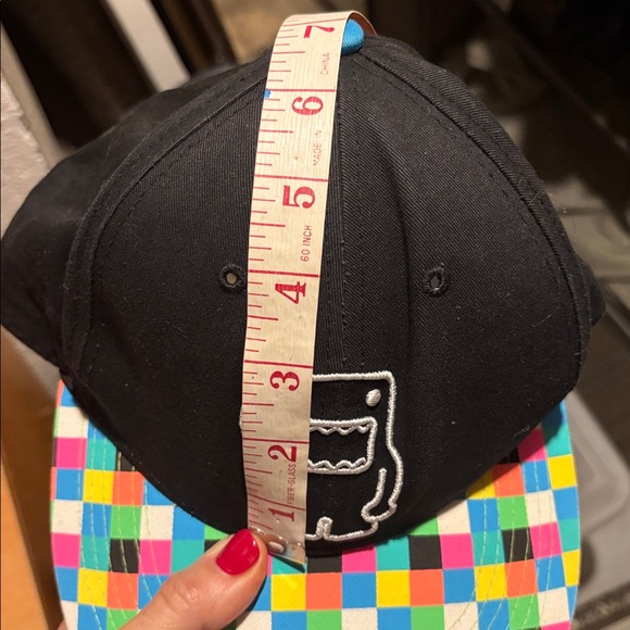 Domo Snapback Hat multi colored check One Size Adjustable Embroidered 6 Panel - Picture 8 of 9